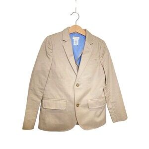 J.Crew Factory Boys' Thompson Suit Jacket in Flex Chino Size 6-7 NWOT